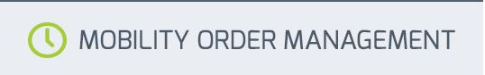 Mobility Order Management
